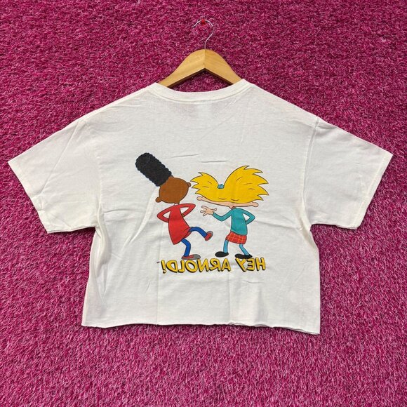 Nickelodeon Hey Arnold Cartoon Crop Top Small - Picture 3 of 4